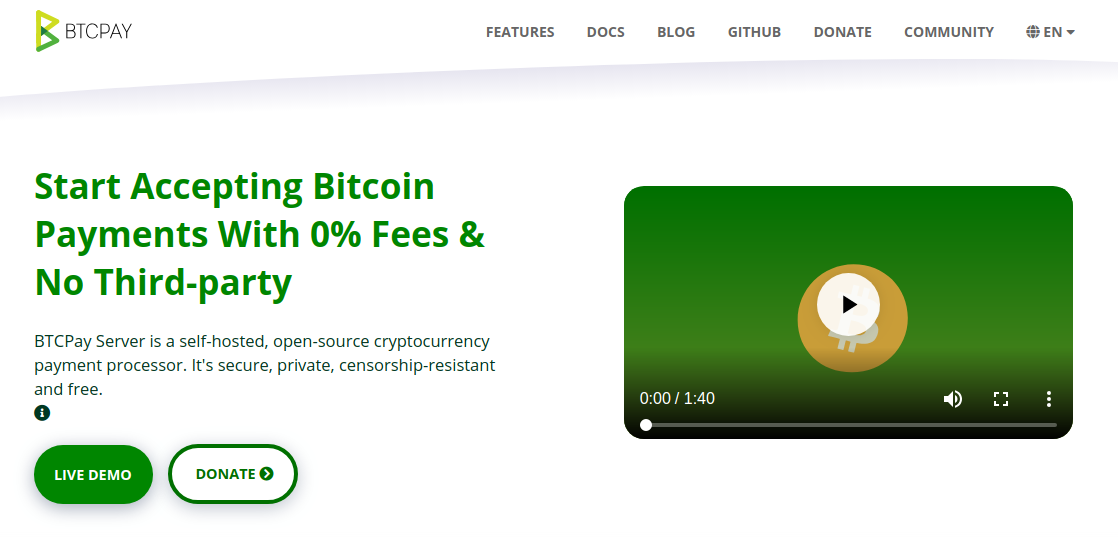 BTCPay Server Website